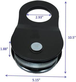 img 2 attached to 🏋️ TGL Snatch Block: Heavy-Duty Pulley Block with 22,000 Pound WLL and Grease Fitting - Top-Quality Performance