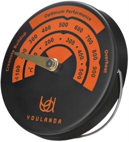 img 2 attached to 🔥 Accurate Wood Stove Thermometer for Optimal Oven Temperatures, Stove Meter for Wood Burning Stoves: Prevent Overheating, Preserve Stove Fan