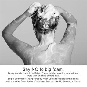 img 3 attached to Оживите ваши волосы и кожу с помощью шампуня для плавания в хлоре Solpri Swimmers и кондиционера для тела с витамином С (16 жид. унц.)