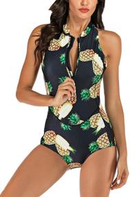 img 3 attached to 👙 SEBOWEL Sleeveless Surfing Swimwear: Women's Stylish Beach Attire