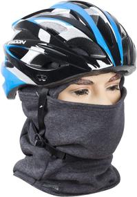 img 2 attached to ❄️ Winter Sports Cap - Warm Fleece Balaclava Windproof Ski Mask for Cold Weather, Motorcycle Hood Warmer, and Face Protection