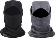 ❄️ winter sports cap - warm fleece balaclava windproof ski mask for cold weather, motorcycle hood warmer, and face protection logo