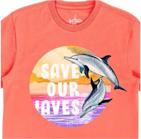 img 1 attached to 🐬 Paradise Dolphin Caribbean Girls' Clothing by Guy Harvey