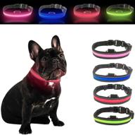 🔦 talis light-up dog collar: enhanced pet safety & visibility waterproof collar - solar charging & usb rechargeable led collar logo