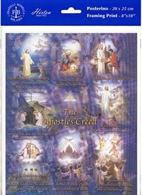 img 1 attached to Apostles Creed Illustrated Cardstock Poster