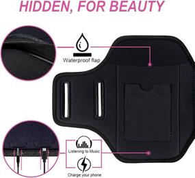 img 1 attached to 🏃 Water Resistant Sports Armband Case for Samsung Galaxy Note 8/9/10/10+, Galaxy S8/S9/S10/S20+ – Fits Smartphones with Slim Cases