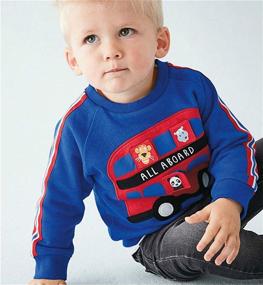img 3 attached to 🦕 Dino-inspired Mud Kingdom Sweatshirt: Cozy Crewneck Boys' Clothing