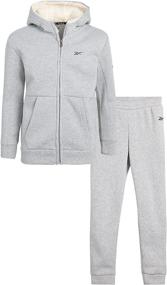 img 4 attached to Reebok Boys Sweatsuit Set Sweatpants Boys' Clothing for Active