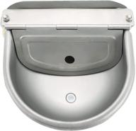 🐴 natgai stainless steel automatic waterer bowl - float valve & drainage hole - farm grade for horse, cattle, goat, sheep, dog logo