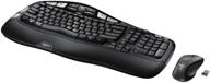 🖥️ беспроводная клавиатура и мышь logitech mk550 wireless wave - длительное время работы от батареи, эргономичный дизайн, черный логотип