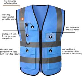 img 2 attached to Enhance Visibility and Safety with Reflective Safety Pockets for Women: Top Occupational Health & Safety Products and Personal Protective Equipment