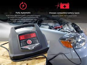 img 1 attached to 🔋 Schumacher SC1281: Advanced Smart Battery Charger with Engine Starter, Boost Maintainer, Desulfator, and Diagnostic Testing - 100 Amp, 30 Amp, 6V/12V