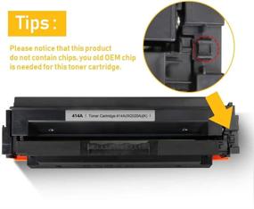 img 3 attached to 🖨️ V4INK NO CHIP Compatible Toner Cartridge Replacement for HP 414A M454dw M479fdw (Black, 2-Pack) - for HP Color Pro MFP M479fdw M479fdn M454dw M454 M454dn Printer