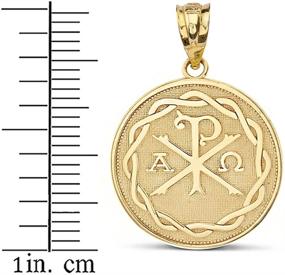 img 2 attached to Yellow Alpha Symbol Medallion Pendant