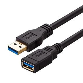 img 4 attached to SuperSpeed USB 3.0 20ft Extension Cable by Ruaeoda - Compatible with Printer, Xbox, Flash Drive, Card Reader, and More