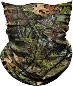 img 2 attached to 🌿 AXBXCX 2 Pack - Camo Print Neck Gaiter Bandana Face Mask UPF 50+ for Outdoor Activities