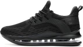 img 1 attached to Running Basketball Sneakers Breathable Trainers Men's Shoes and Athletic