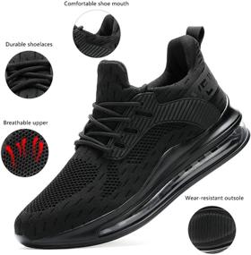 img 3 attached to Running Basketball Sneakers Breathable Trainers Men's Shoes and Athletic