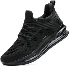 img 4 attached to Running Basketball Sneakers Breathable Trainers Men's Shoes and Athletic