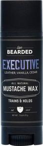 img 4 attached to 🧔 Live Bearded Mustache Wax - Executive - 1 Tube - Medium Hold - All-Natural Beeswax, Lanolin, Jojoba Oil Blend with Essential Oils - Made in USA