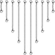 📿 ygdz stainless steel necklace extenders - set of 10 with lobster clasps, 1" - 5" sizes, ideal for jewelry making logo