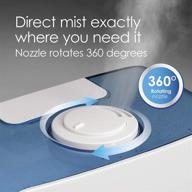 🌬️ hamilton beach trueair cool mist humidifier: whisper quiet, 5.5l, filter-free, auto-shutoff – ideal for room and office – rotating nozzle – white (04700) logo