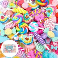 🍬 holicolor 120pcs slime charms: cute candy sweets resin flatbacks for diy crafts, slime making, and scrapbooking логотип