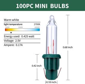 img 1 attached to Enhance Your Outdoor Holiday Decor with Replacement Christmas Incandescent Lights