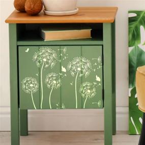 img 2 attached to Dandelion Stencil Large 12x16Inch - Flowers Butterfly Stencils for Painting 🌼 on Wood Walls Canvas Furniture - Reusable Dandelion Wall Stencils by GSS Designs