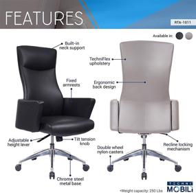 img 2 attached to Taupe Office Chair by Techni Mobili: Versatile Home & Office Furniture