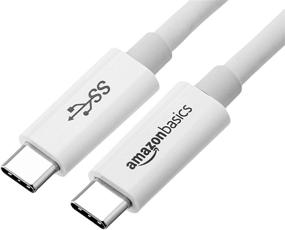 img 4 attached to ⚡ Белый кабель зарядного адаптера длиной 3 фута USB Type-C к USB Type-C 3.1 Gen1 от Amazon Basics