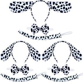 img 4 attached to Festive Coopay Christmas 🎄 Dalmatian Headbands: A Stylish Holiday Decoration