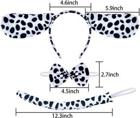 img 3 attached to Festive Coopay Christmas 🎄 Dalmatian Headbands: A Stylish Holiday Decoration