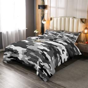 img 4 attached to Camouflage Lightweight Comforter Geometric Collection