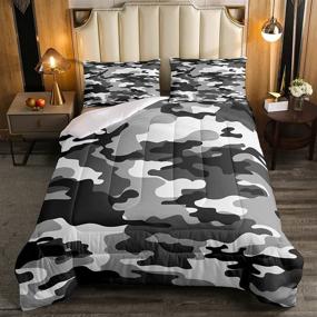 img 3 attached to Camouflage Lightweight Comforter Geometric Collection