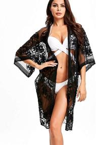 img 2 attached to 👘 Stylish Women's Beach Cardigan: Embrace Summer with a Kimono-inspired Clothing