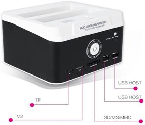 img 1 attached to 💻 TZEUSER Адаптер SATA к USB 3.0: Супербыстрая док-станция для жесткого диска с читалкой SSD и карт-ридером - Алюминиевый сплав