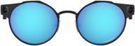 oo6046 deadbolt titanium sunglasses in sapphire shade logo
