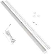 💡 eshine white finish, extra long 40 inch led under cabinet lighting panel bar with dimmable ir sensor and accessories (no power supply), cool white (6000k) логотип