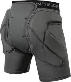 img 4 attached to 🩲 Shinestone Protective Padded Shorts Detachable Pants: Ultimate Defense for Active Enthusiasts