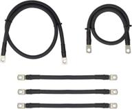 ⛳ high-performance 1/0 gauge golf cart battery cables - perfect fit for ezgo rxv golf carts logo