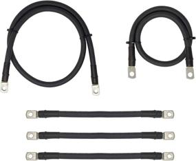 img 4 attached to ⛳ High-performance 1/0 Gauge Golf Cart Battery Cables - Perfect Fit for EZGO RXV Golf Carts