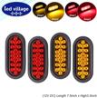 4 pcs ledvillage 6 inch kit included 2 amber 2 red free rubber plugs 24 diodes smd high brightness clearance lamp side marker light turn tail universal trailer truck caravan surface mount led 12v dc logo