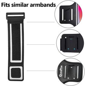 img 1 attached to 📱 QUANFUN Armband Extender Strap: Adjustable Extension for iPhone/Android Samsung Galaxy Armbands - Fit All Sizes - 5.5 inches