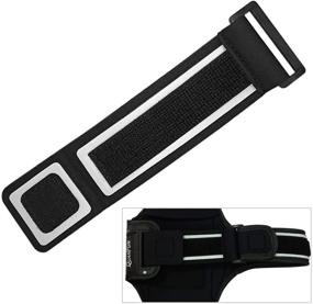 img 4 attached to 📱 QUANFUN Armband Extender Strap: Adjustable Extension for iPhone/Android Samsung Galaxy Armbands - Fit All Sizes - 5.5 inches