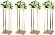 💐 enhance wedding decor with the vincidern 4pcs geometric flower stand and display rack (23.6 inch tall) logo