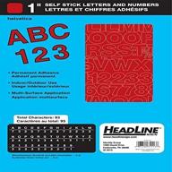 🔴 red 1-inch stick-on vinyl letters and numbers - headline sign 31113 logo
