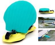 🏄 ganfindx foldable wakesurf shaper - portable wave creator for wake surfing with strong 5" rubber suction cup - boat gear logo