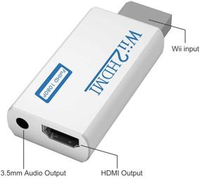 img 3 attached to 🎮 Wii to HDMI Converter, Adapter for Wii 1080P 720P, HDMI Output Video Audio Adapter with 3.5mm Audio Jack - Supports All Wii Display Modes
