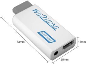 img 1 attached to 🎮 Wii to HDMI Converter, Adapter for Wii 1080P 720P, HDMI Output Video Audio Adapter with 3.5mm Audio Jack - Supports All Wii Display Modes